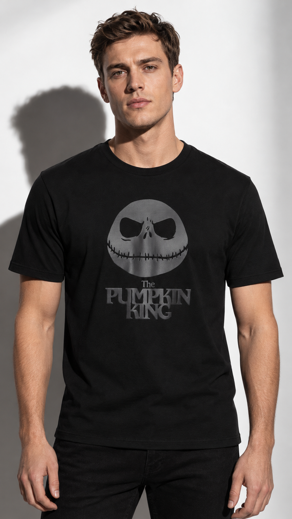 T-shirt Disney Jack Skellington Officiel Minimaliste
