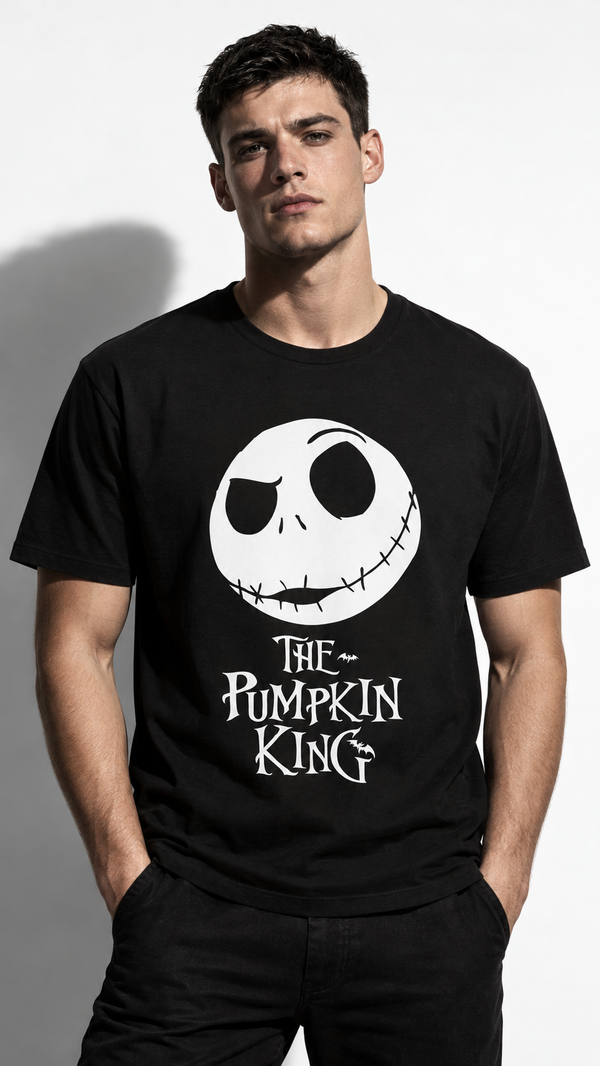 T-shirt Disney Roi Citrouille – Officiel Noir