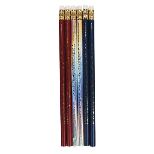 Ensemble de 6 crayons baguettes magiques Harry Potter - Legend Icon Crayons HALF MOON BAY