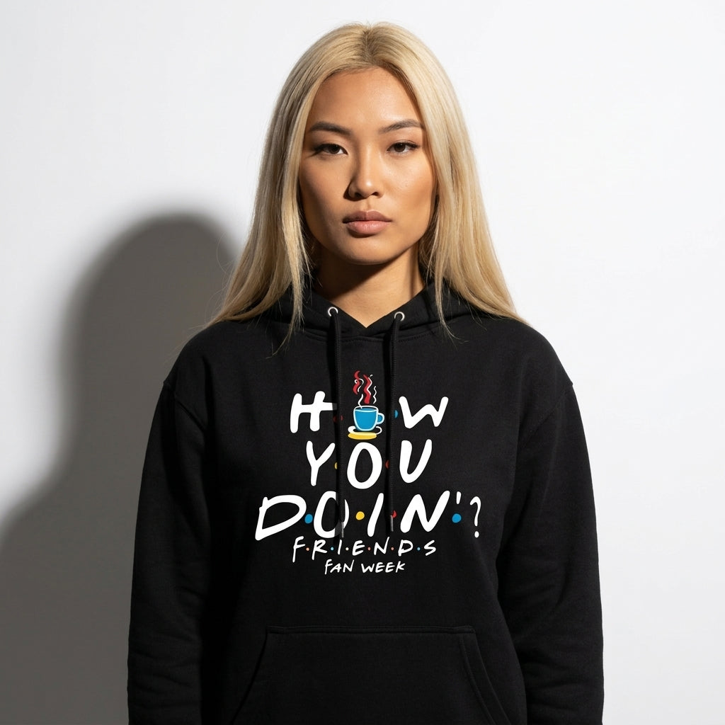 Sweat-shirt FRIENDS noir - How You Doin?