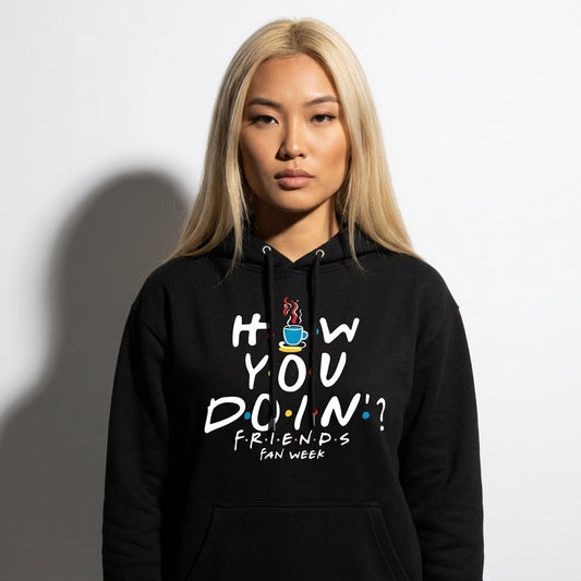 Sweat-shirt FRIENDS noir - How You Doin?