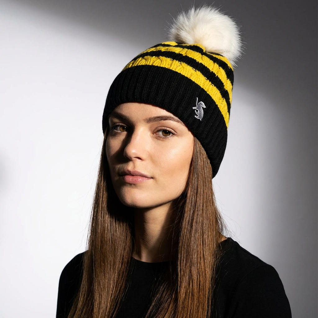 Harry Potter Bonnet à pompon Harry Potter - Hufflepuff icon - Bonnet | Professional Product Photo 1