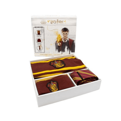 Harry Potter - Coffret Bonnet, Écharpe et Cravate Gryffondor