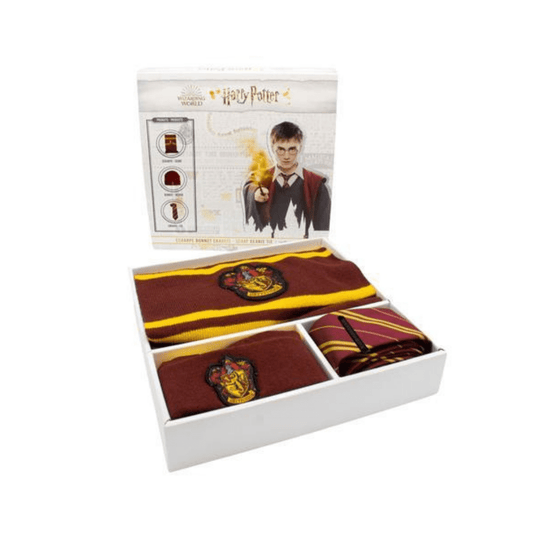 Harry Potter - Coffret Bonnet, Écharpe et Cravate Gryffondor