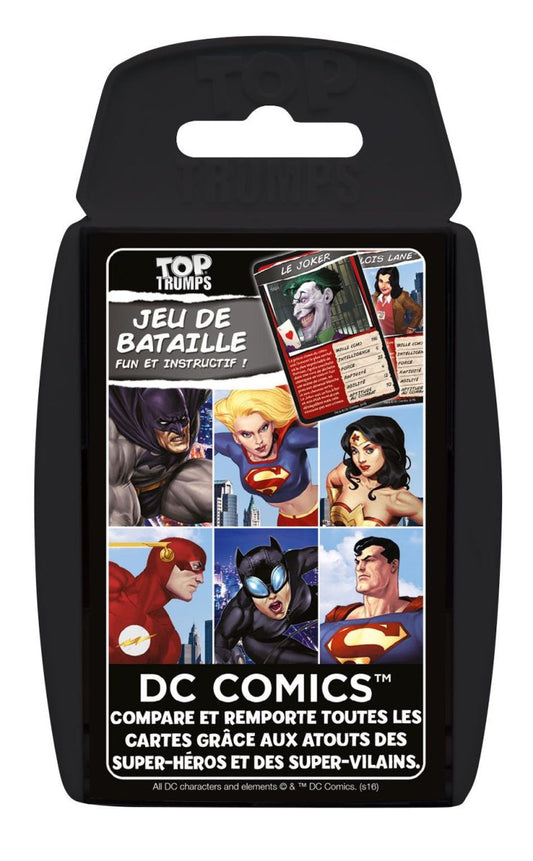 Jeu de Bataille Top Trumps DC Comics - Jeu de société - Version française - Legend Icon Jeu de cartes Winning Moves