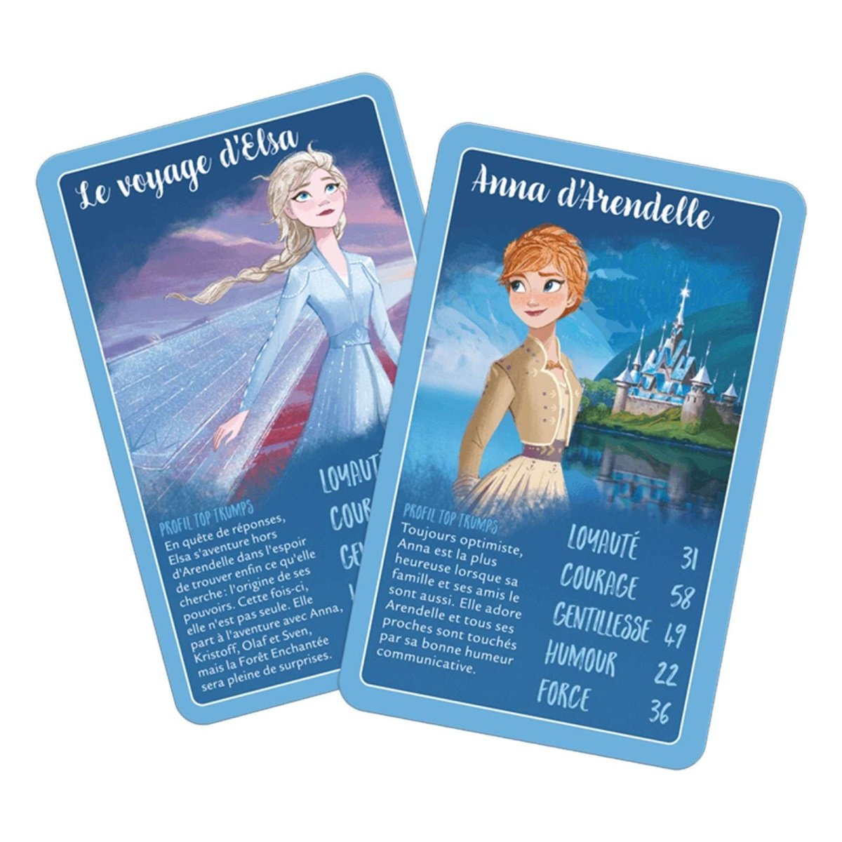 Jeu de Bataille Top Trumps La Reine Des Neiges 2 Disney - Jeu de société - Version française - Legend Icon Jeu de cartes Winning Moves