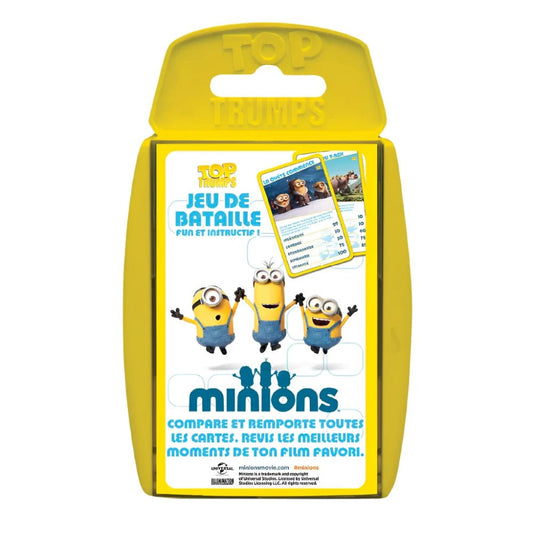 Jeu de Bataille Top Trumps - Les Minions - Jeu de société - Version française - Legend Icon Jeu de cartes Winning Moves