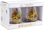 Lot de 2 verres Harry Potter - Hogwarts Crest - Legend Icon Verre Paladone