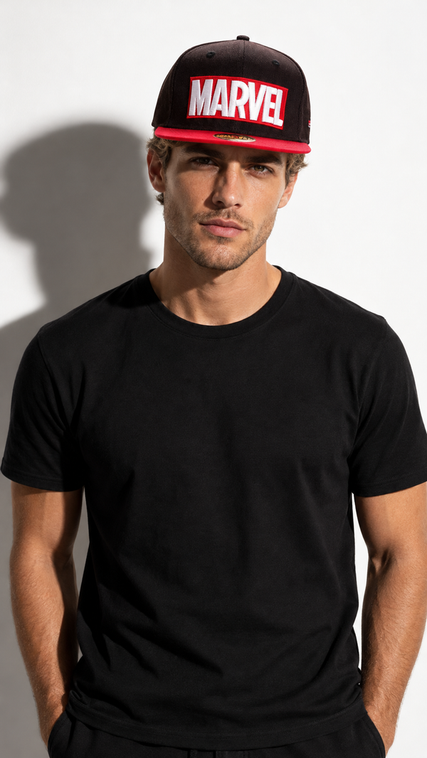 Casquette Marvel Logo – Officielle Noire et Rouge
