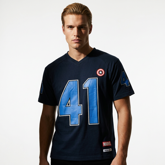MARVEL Jersey Sport Captain America Marvel - Steve Rogers 41 - T-shirt | Professional Product Photo 6
