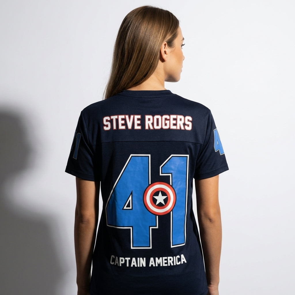 MARVEL Jersey Sport Captain America Marvel - Steve Rogers 41 - T-shirt | Professional Product Photo 7