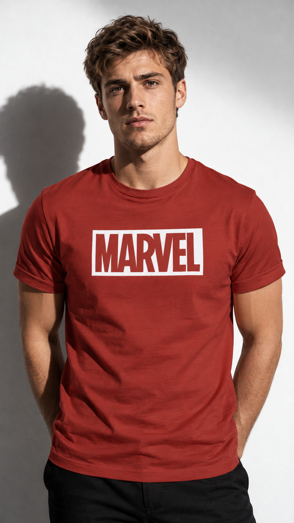 T-shirt Marvel Logo – Officiel Rouge