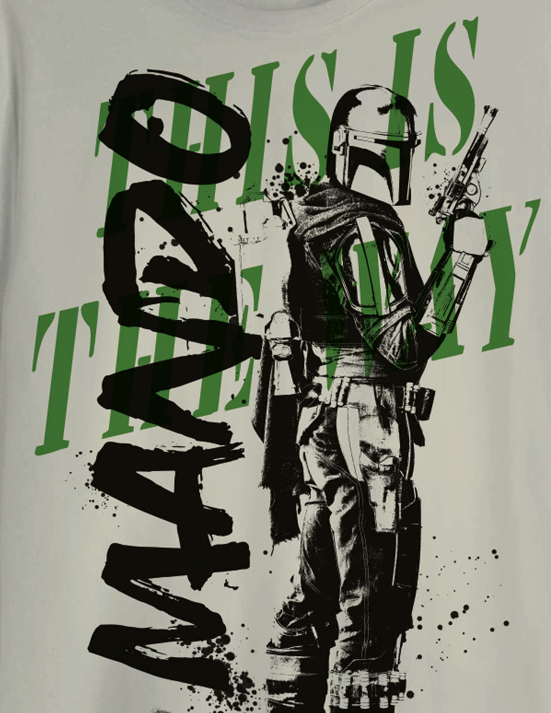 T-shirt oversize Star Wars - The Mandalorian - Bounty Hunter For Hire