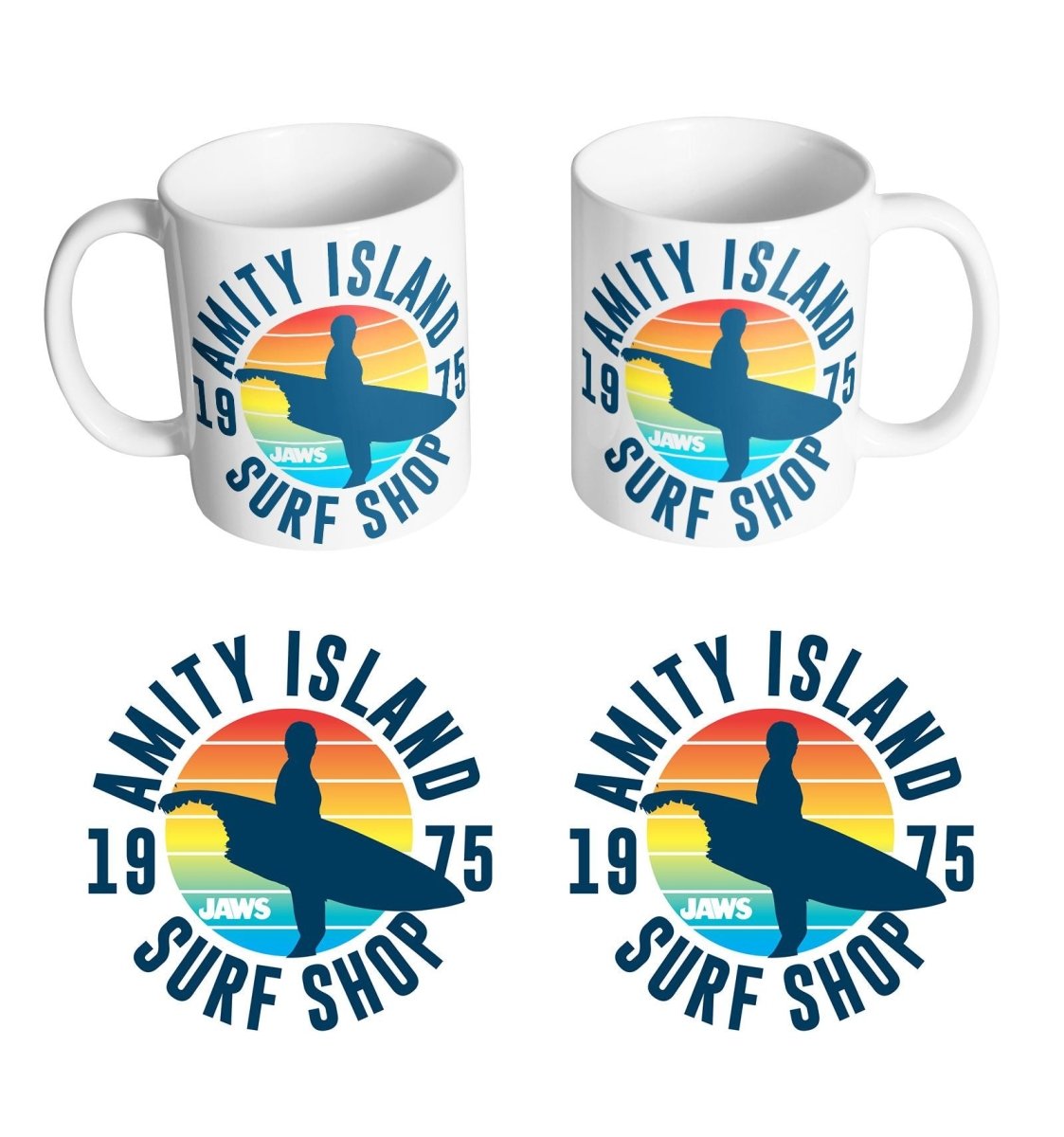 Mug Jaws - Amity Island Surf Shop - Legend Icon Mug Jaws