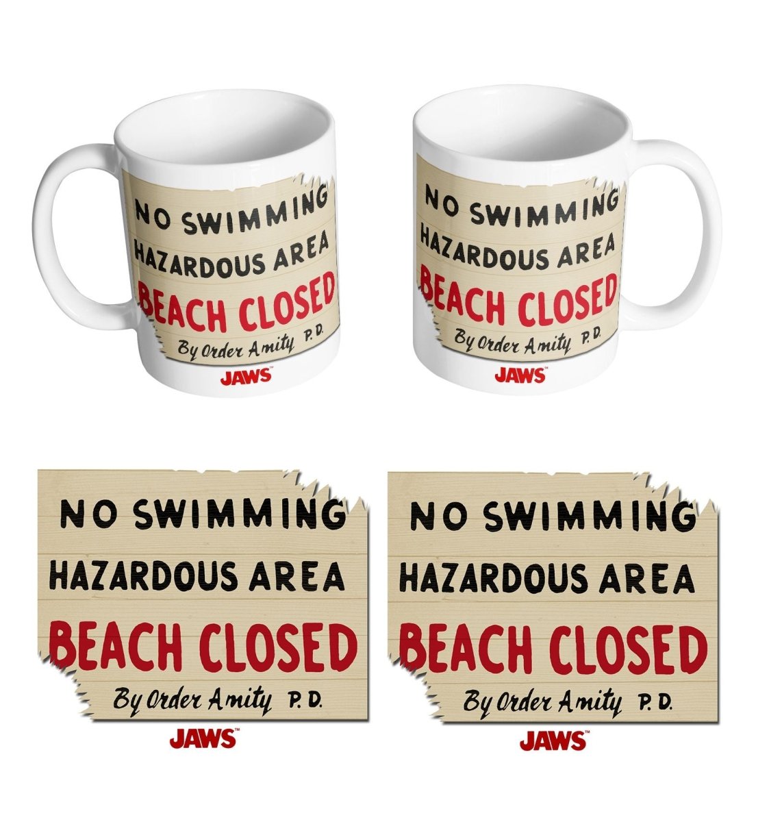 Mug Jaws - Beach Closed - Legend Icon Mug Jaws