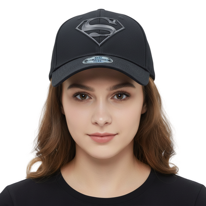 Casquette Noir - DC Comics Superman Baseball - Logo Rubber