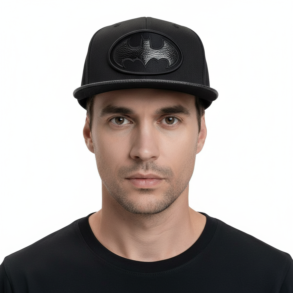 DC Comics Batman Cap - Leather Symbol