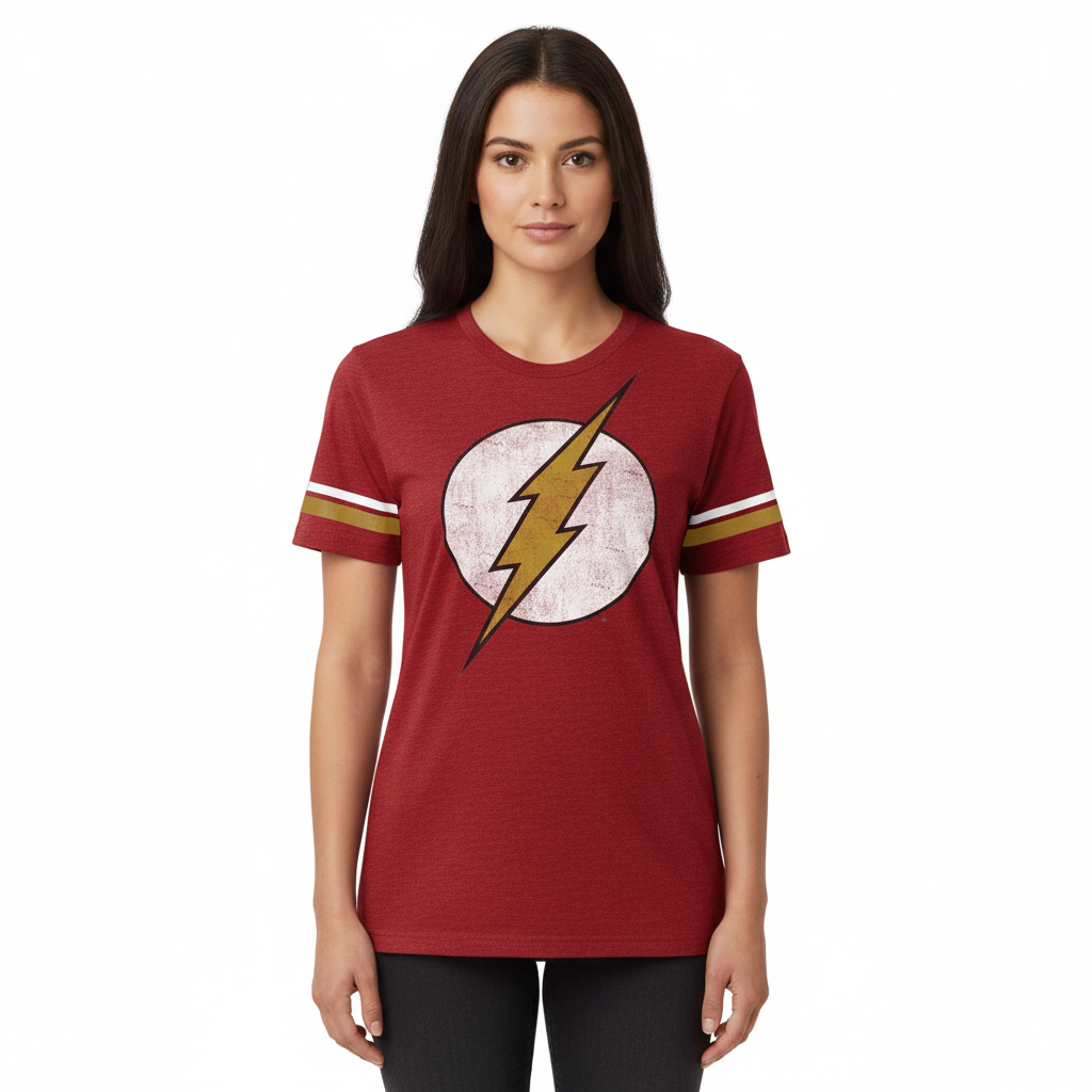 T-shirt The Flash Rouge Logo DC Comics Officiel DC Comics T-shirt