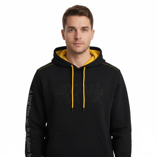 Sweat Star Wars Noir – Hoodie Officiel Logo Classique Star Wars Sweat-shirt