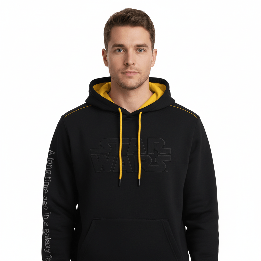 Sweat Star Wars Noir – Hoodie Officiel Logo Classique Star Wars Sweat-shirt