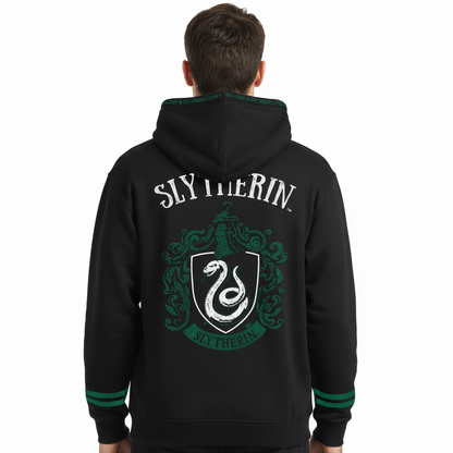 Sweat Harry Potter Serpentard Crest Noir et Vert Harry Potter Sweat-shirt