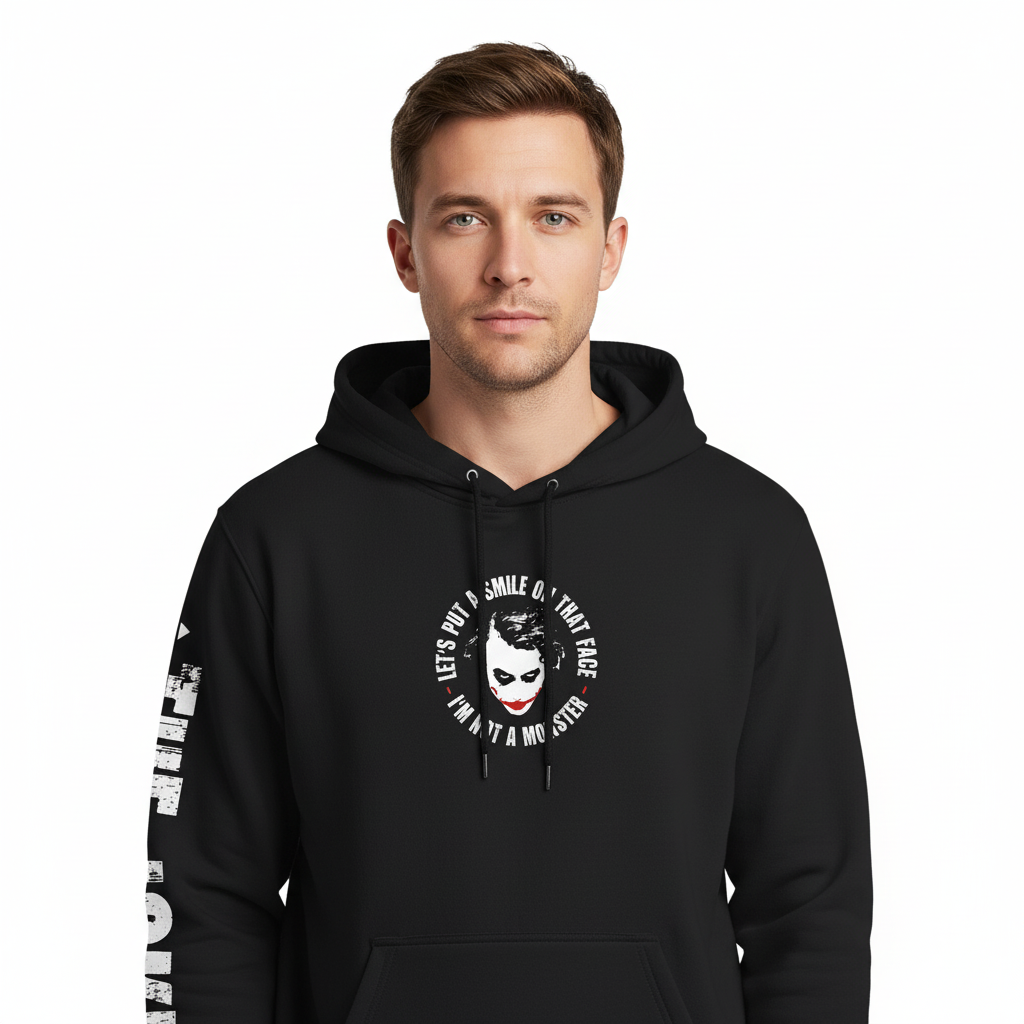 Sweat à Capuche Joker Officiel – Let’s Put a Smile / Why So Serious DC Comics Sweat-shirt