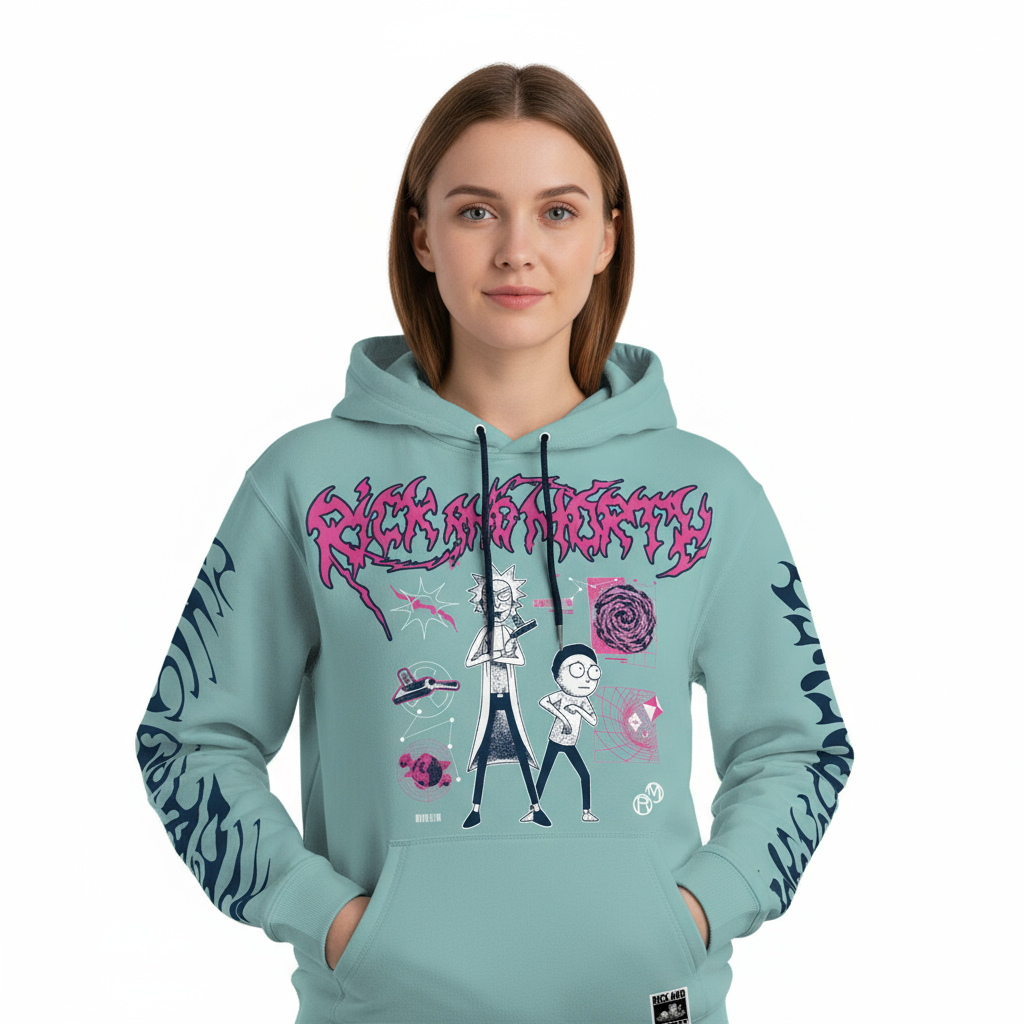 Sweat à Capuche Rick and Morty Officiel – Portal Design Rick et Morty Sweat-shirt