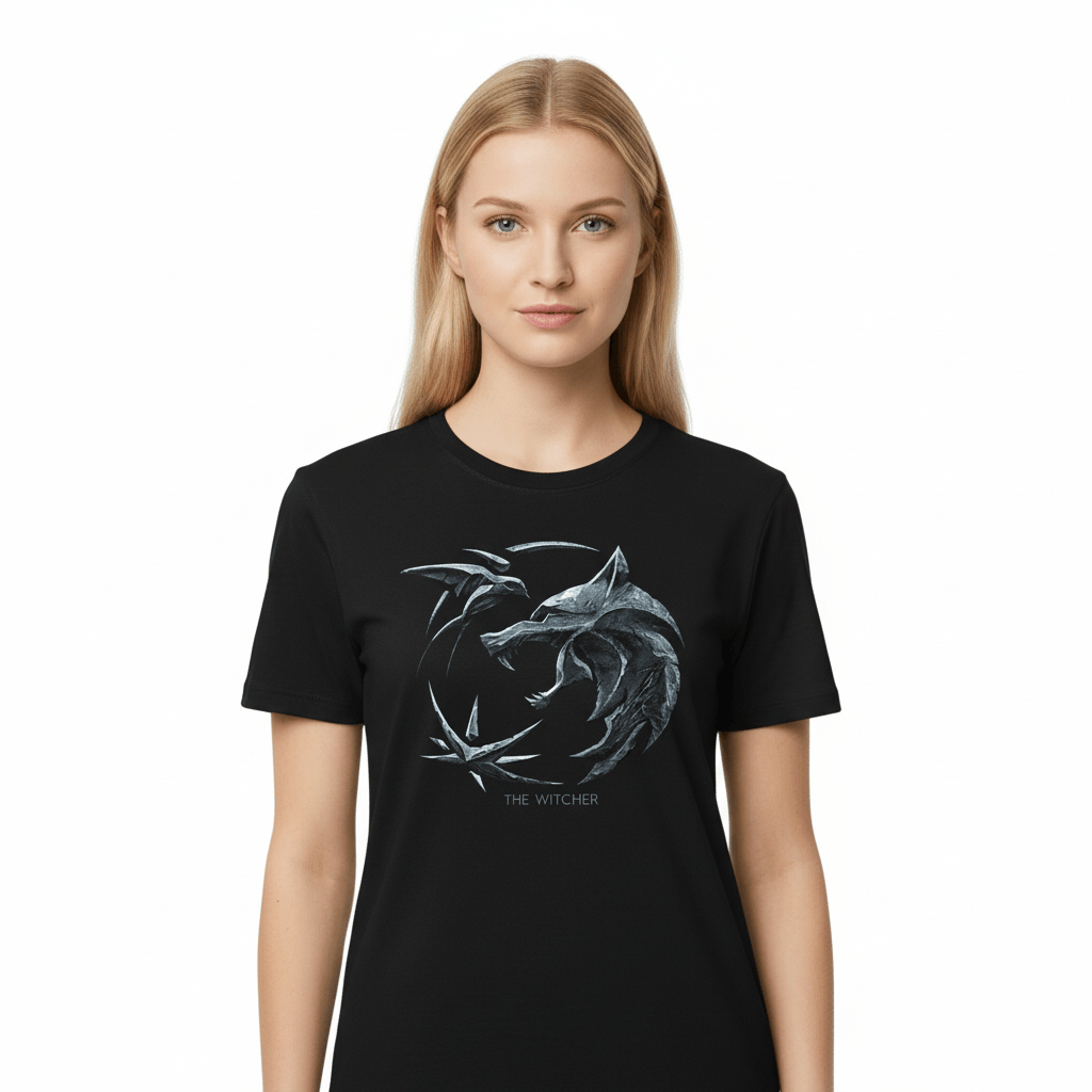 T-shirt Witcher - Logo Loup