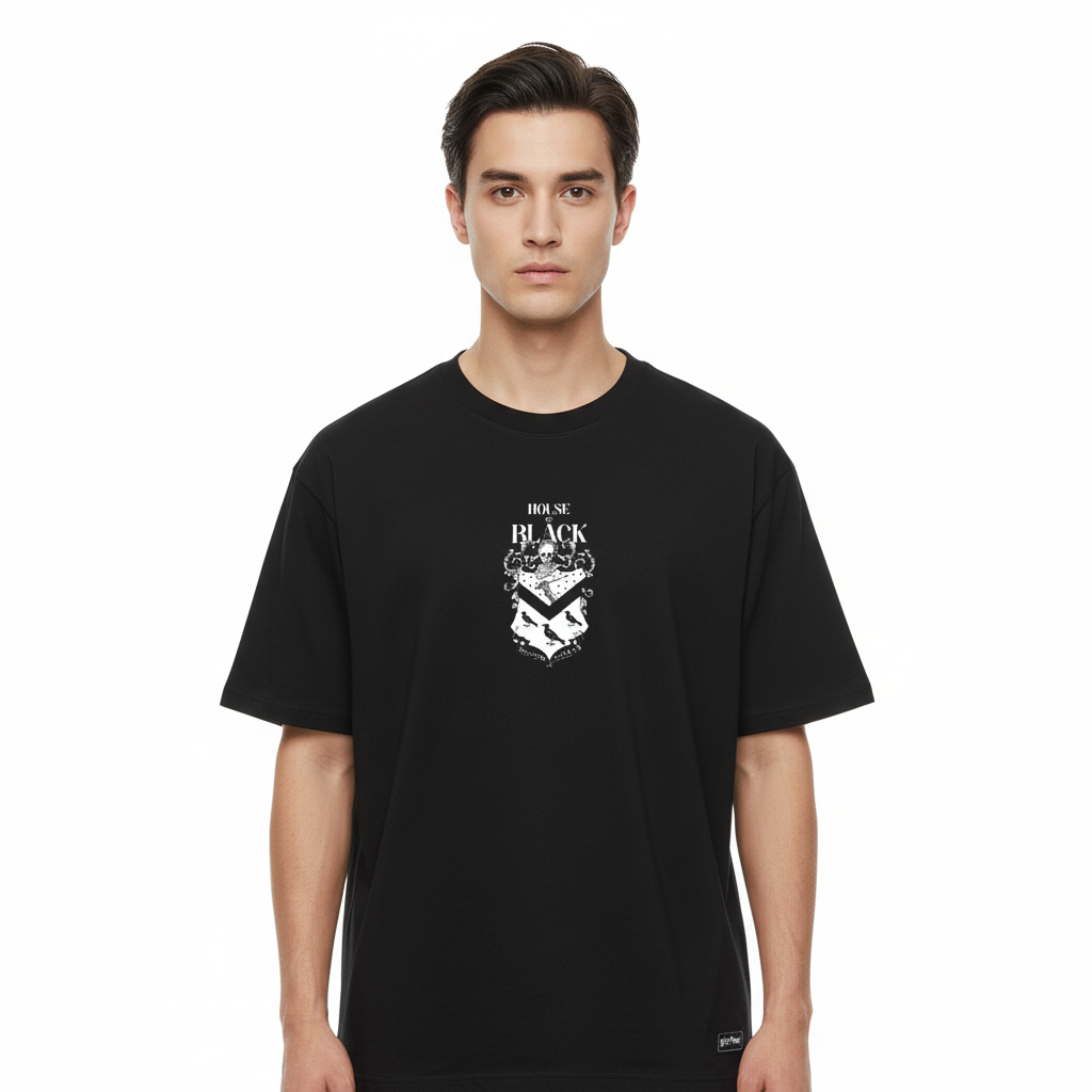 T-shirt Harry Potter Officiel - Maison Black