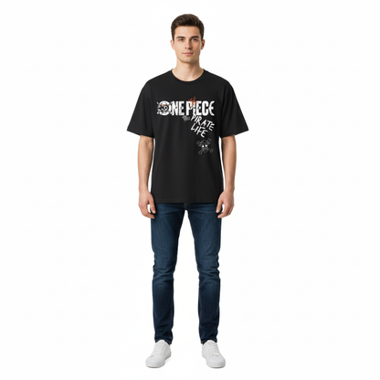 T-shirt One Piece Officiel – Design Pirate Life Logo