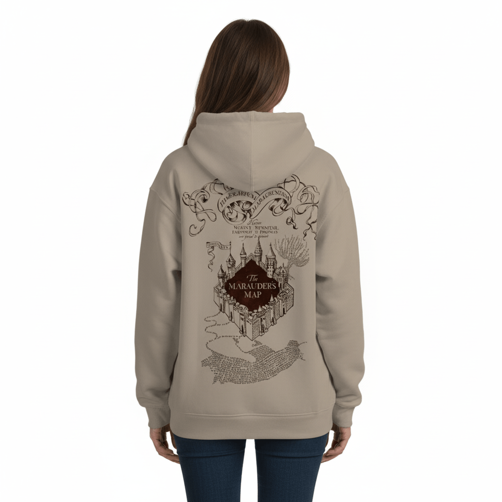 Hoodie Maraudeur Harry Potter Officiel Unisexe Beige