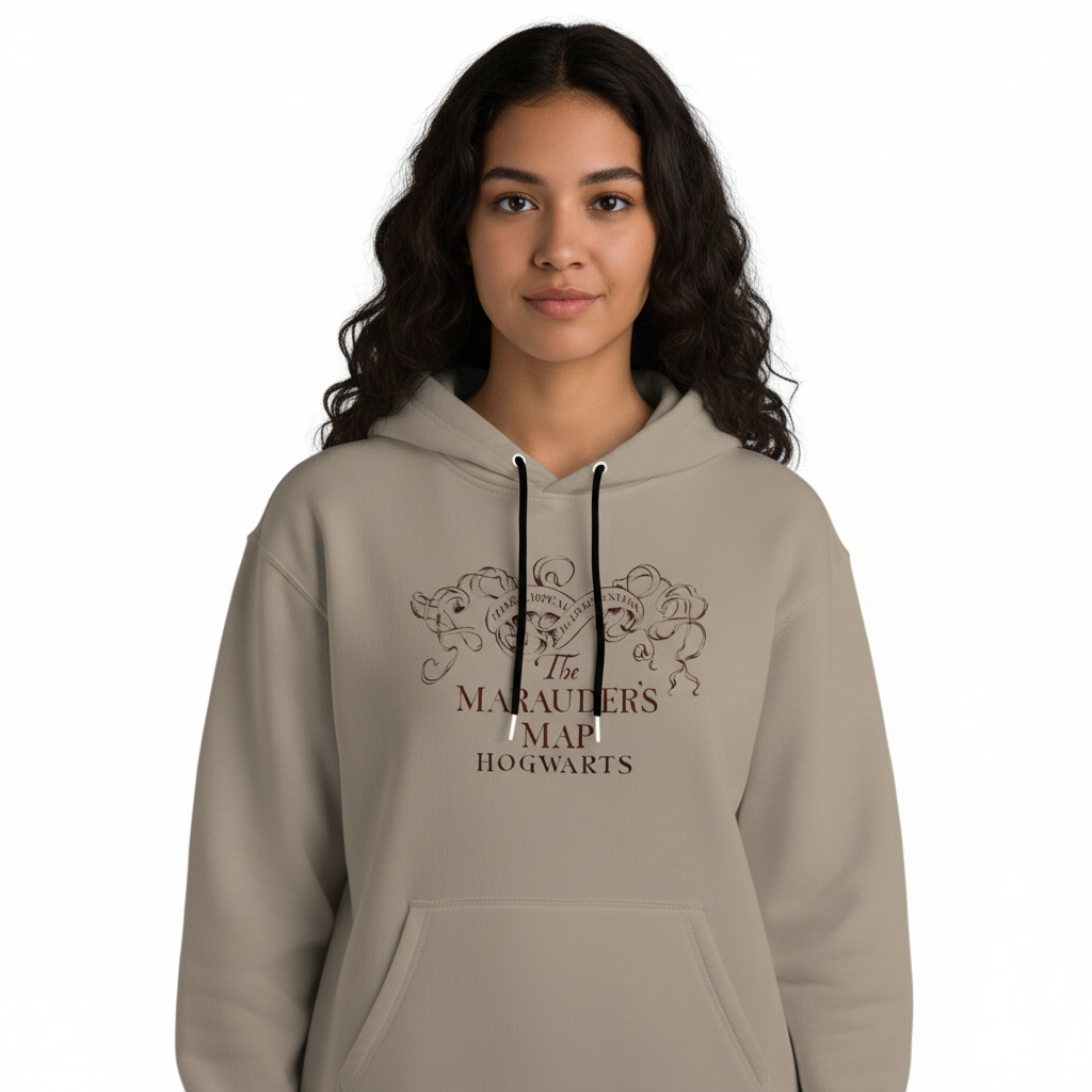 Hoodie Maraudeur Harry Potter Officiel Unisexe Beige