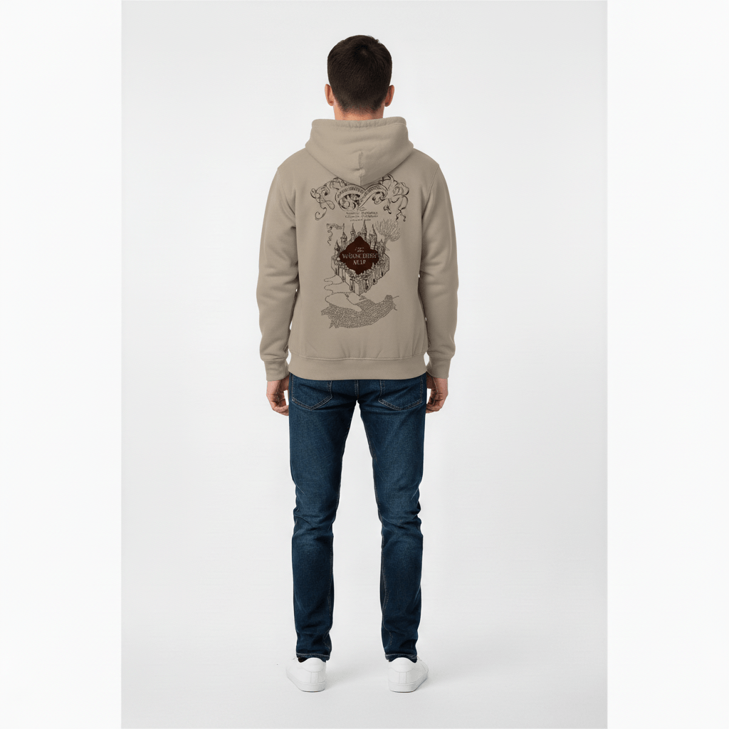 Hoodie Maraudeur Harry Potter Officiel Unisexe Beige
