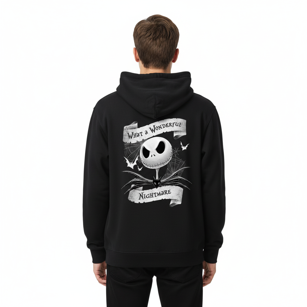 Sweat à Capuche Disney Jack Skellington Officiel – What a Wonderful Nightmare Disney Sweat-shirt