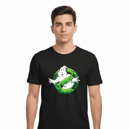 T-shirt Ghostbusters Officiel – Logo Slime Glow in the Dark