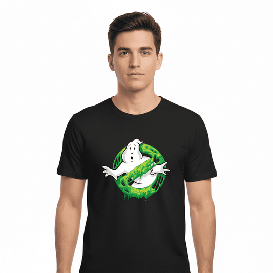 T-shirt Ghostbusters Officiel – Logo Slime Glow in the Dark