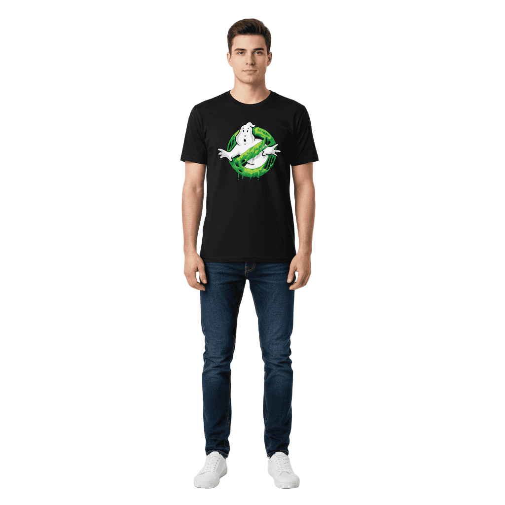 T-shirt Ghostbusters Officiel – Logo Slime Glow in the Dark