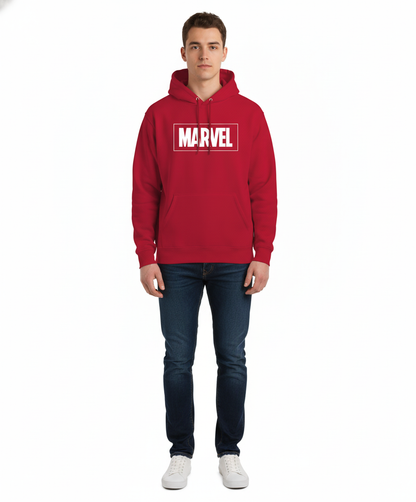 Hoodie Rouge Marvel Officiel avec Logo