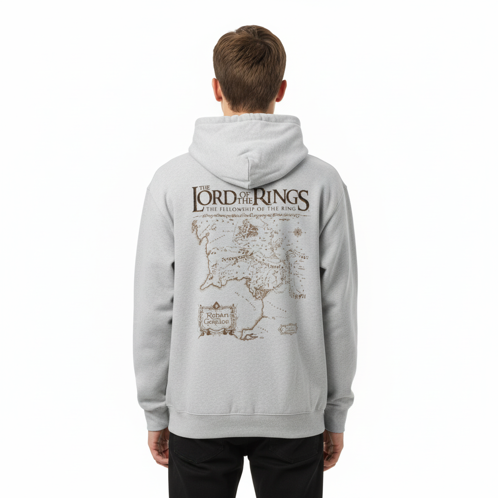 Hoodie avec Carte de la Terre du Milieu