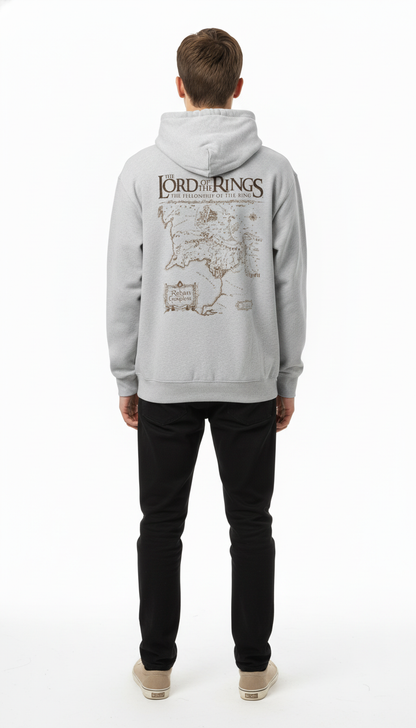 Hoodie avec Carte de la Terre du Milieu