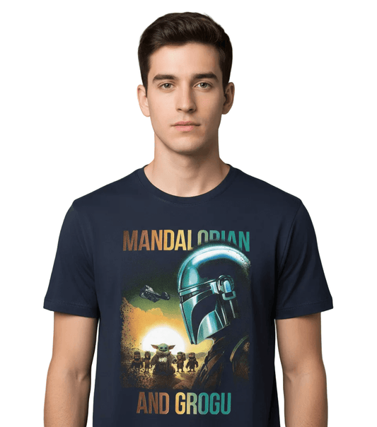 T-shirt Mandalorian Grogu Star Wars, design visuel