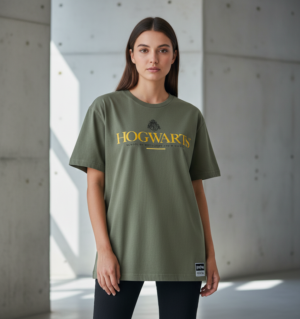 T-Shirt Oversize Hogwarts Heritage – Harry Potter Officiel