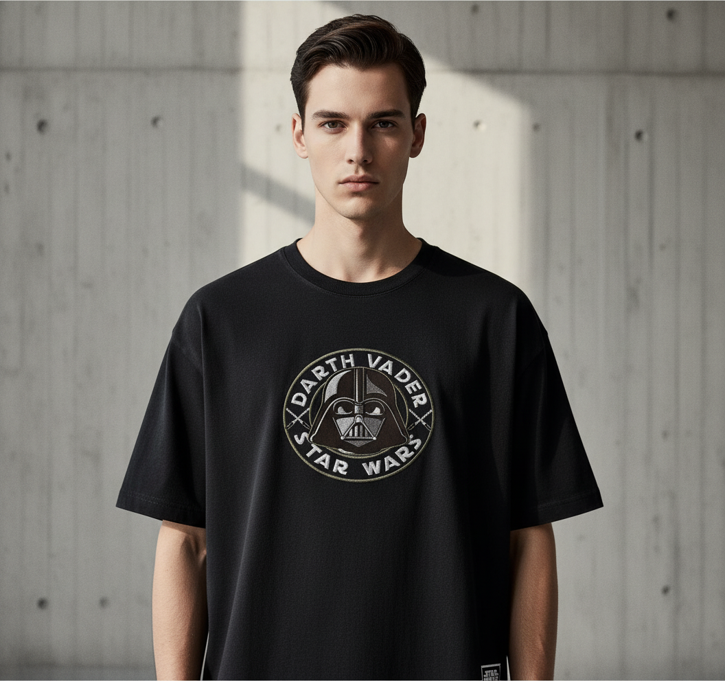 T-Shirt Oversize Emblème Dark Vador