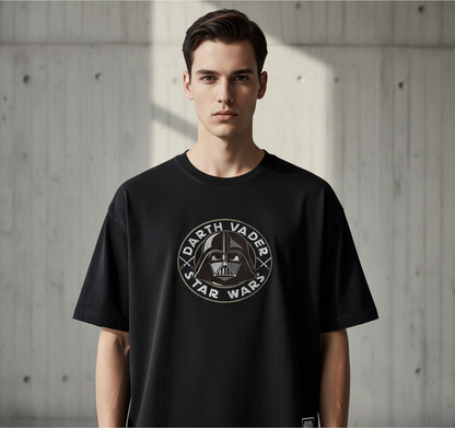 T-Shirt Oversize Emblème Dark Vador