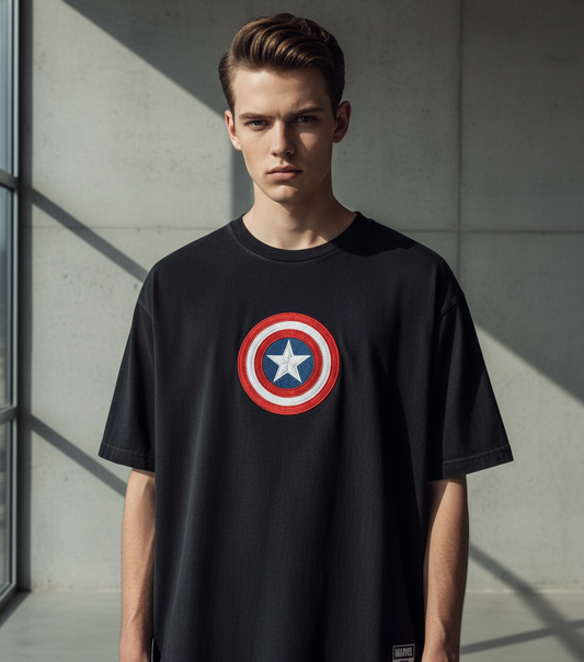 T-shirt Oversize Captain America Heritage Shield Premium