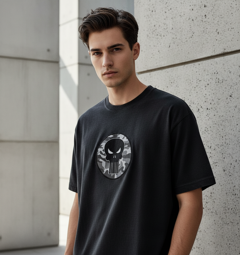 T-Shirt Oversize The Punisher Tactical Skull Premium