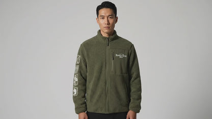 Attack on Titan Veste Sherpa Homme L'Attaque des Titans — Kaki - Veste | Professional Product Photo 3
