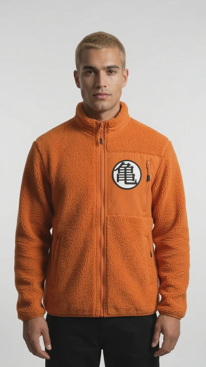 Dragon Ball Z Veste Sherpa Homme Dragon Ball Z — Orange - Veste | Professional Product Photo 3