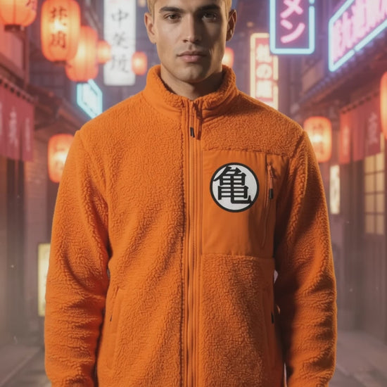Dragon Ball Z Veste Sherpa Homme Dragon Ball Z — Orange - Veste | Professional Product Photo 3