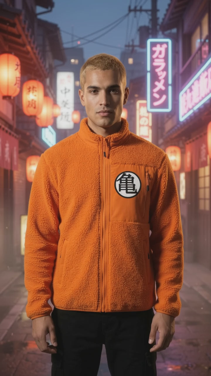 Dragon Ball Z Veste Sherpa Homme Dragon Ball Z — Orange - Veste | Professional Product Photo 3